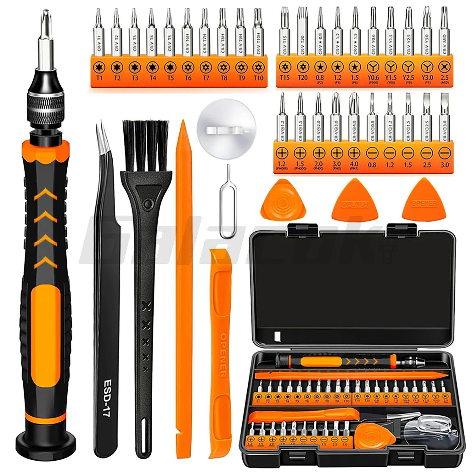 Diy Electronics Components Kit - 40 in 1電子修理用ドライバーセット、多機能DIYハンドツールキット、携帯電話、MacBook、時計、PC、その他の電子機器用