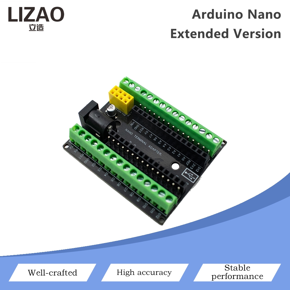 Diy Electronic Load - ナノターミナル拡張ボード ターミナルアダプター V2.0 DC電源ポート付き nRF24L01モジュールソケット ネジ式ターミナル