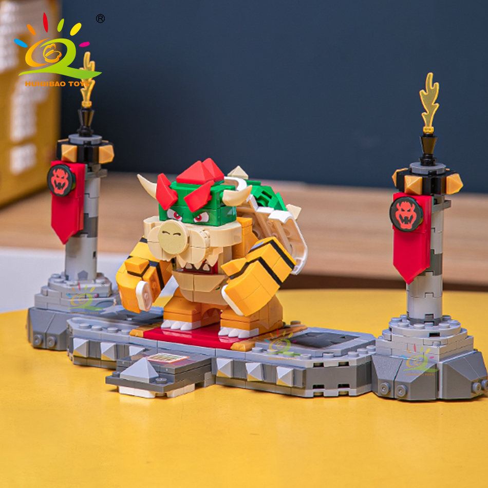 Diy Electronics For Adults - Huiqibao-戦闘プラットフォーム、男の子のレンガのおもちゃ、日本のゲーム、子供と大人のためのDIYギフトを備えたkoopa漫画ビルディングブロック、491個