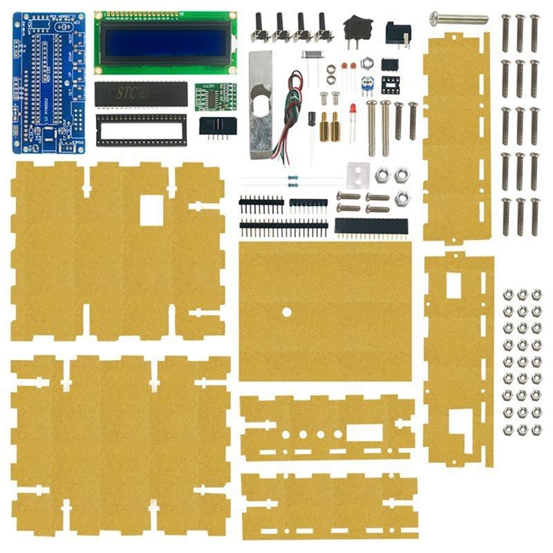 Diy Electronic Load - A01E-マイクロコントローラー電子スケールDIYキット、ブラケット付きロードセル回路実験部品、自己組み立て回路基板