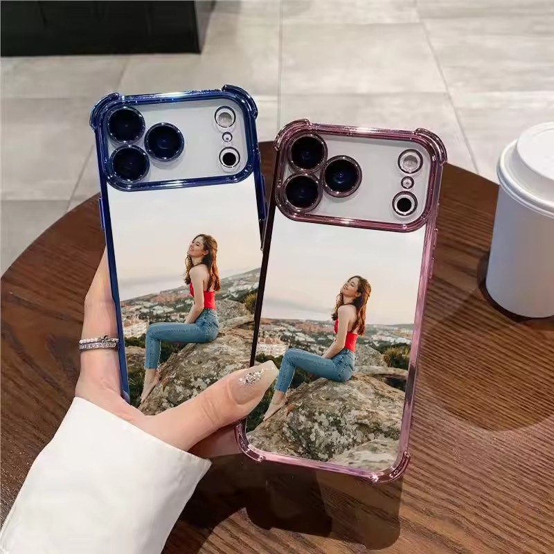 Diy Electronics Case - 電気メッキ加工のカスタムDIY写真入りスマホケース iPhone 18 17 16 15