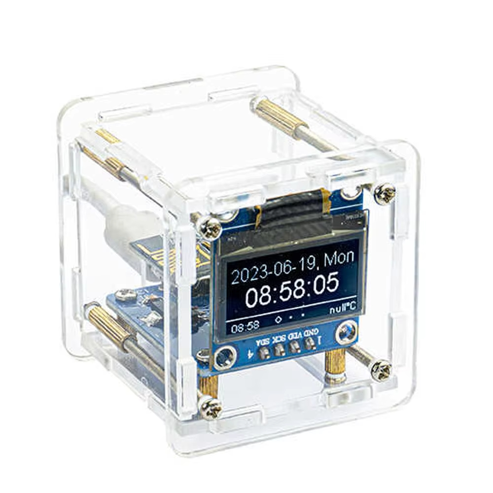 Diy In Electronics - ESP8266 ミニ天気時計 WIFI デジタル時計電子多機能気象ステーション DIY はんだ付けキット