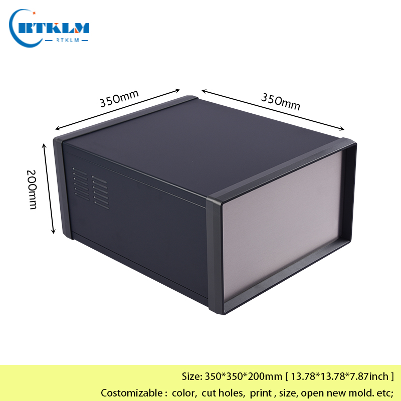 Diy Enclosure For Electronics - 電源供給ボックス、DIYジャンクションボックス、鉄製エンクロージャー、電子プロジェクトケース、鉄製デスクトップシェル、350x350x200mm