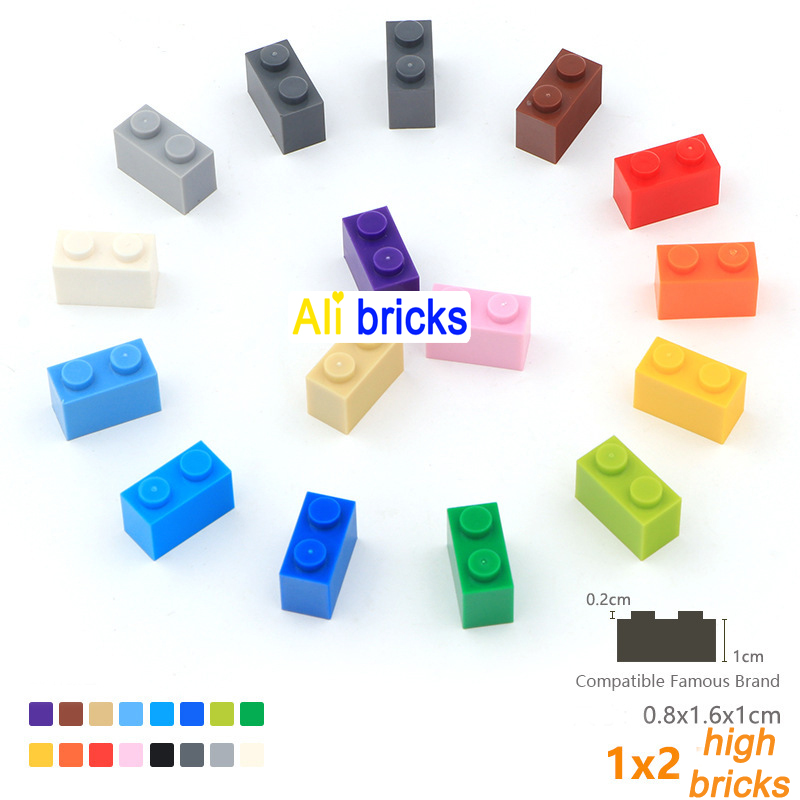 Diy Electronics For Adults - 30 ピース/ロット DIY ブロックビルディングレンガ厚い 1X2 教育組み立て建設おもちゃ子供のためのサイズと互換性のあるブランド
