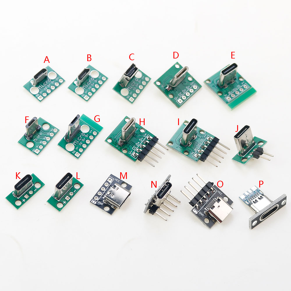 Male Female Header Pin - マイクロミニUSB Type-C 2ピン USB 2.0 3.0