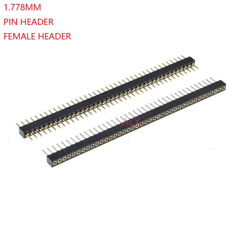 Male Female Header Pin - 1X40ピン シングル列 オス・メス 丸ピン ヘッダーコネクタ ストリップ