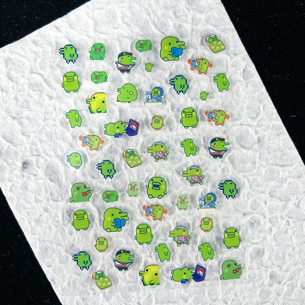 Diy Electronics - かわいいゲーム進化電子ペットステッカーネイルアートかわいい動物防水 Diy 電話ケース Loptop 水筒ステッカーギフト