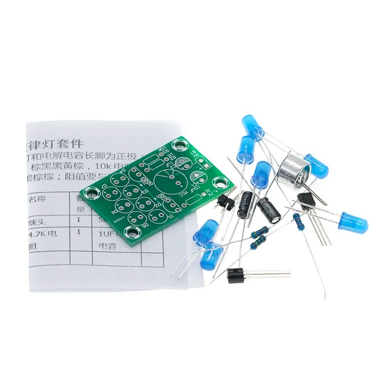 Diy Electronics - 音声制御メロディーランプキット電子DIY製作音誘導照明電子教育実践部品製作