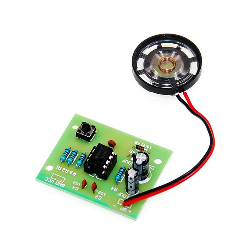 Diy Electronics Components Kit - プロ仕様のNE555ドアベルDIYキット - デュアルトーンの「ディンドン」音、PCBはんだ付け練習用、完全な電子部品付き