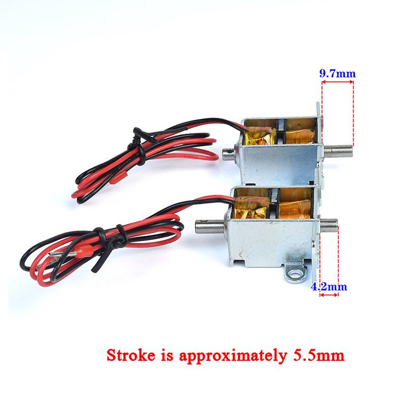 Diy Electronics Projects - 1Pc DC12V 12A 0726 双方向自己保持ソレノイドミニプッシュプルタイプ自己保持電磁石 DIY