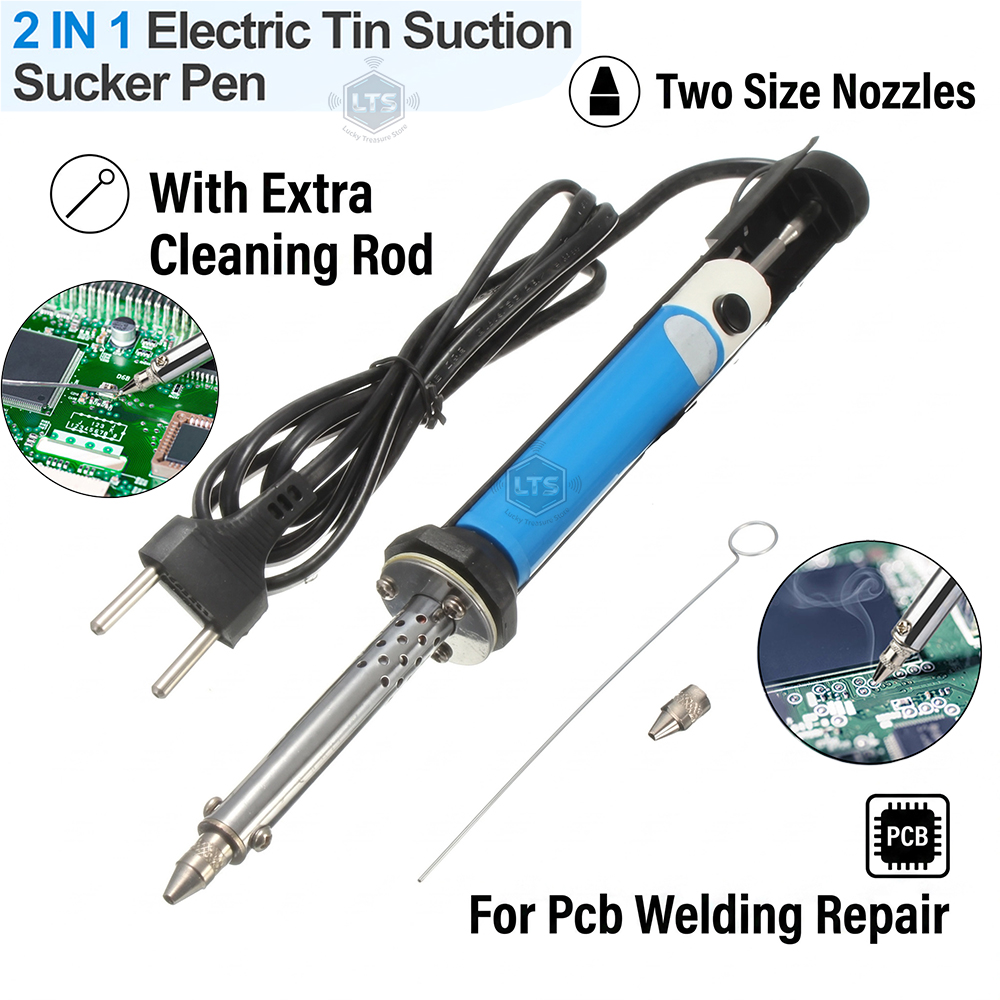 Desoldering Pump Solder - 米国110V EU 220V電動錫吸引ペンはんだごてはんだ吸い取り機真空ポンプ溶接工具