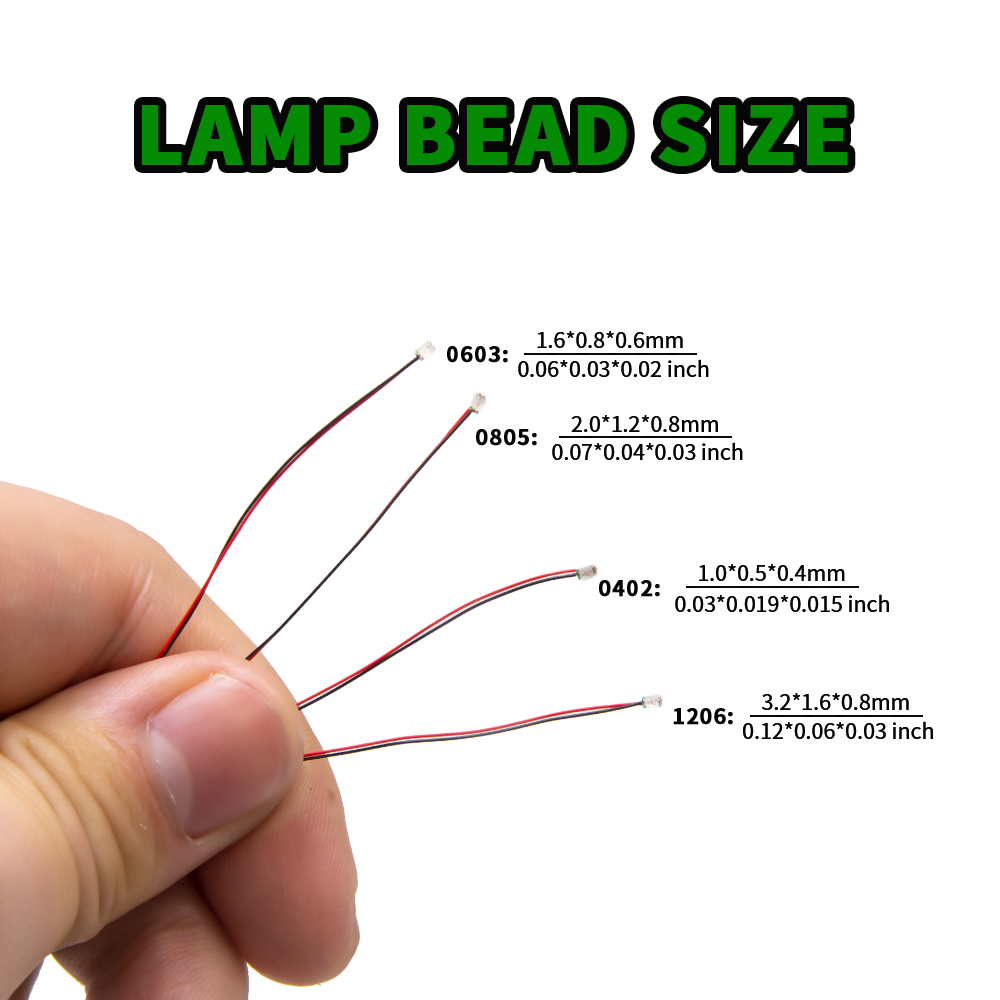 Diy Electronics Components Kit - 10 ピース/セットマイクロ LED ランプチップ 3V 事前はんだ付け済み