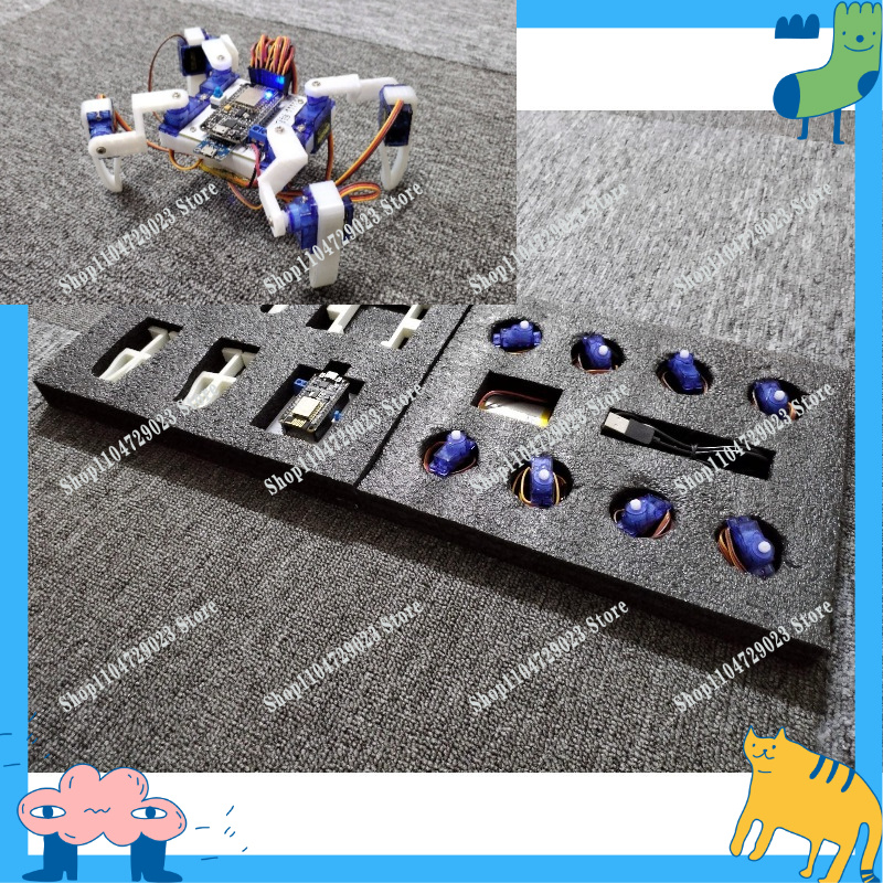 Diy Electronics To Sell - メーカーの売れ筋商品、四足歩行スパイダーバイオニックロボットプログラミング電子ブロックマイクロコントローラーDIYキット