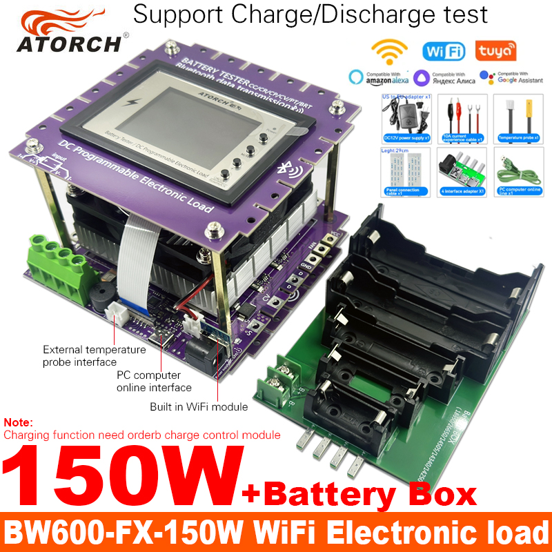 Diy Electronic Load - BW600-FX-150W DC1-200V 30A WiFi Tuya 電子負荷バッテリーテスター