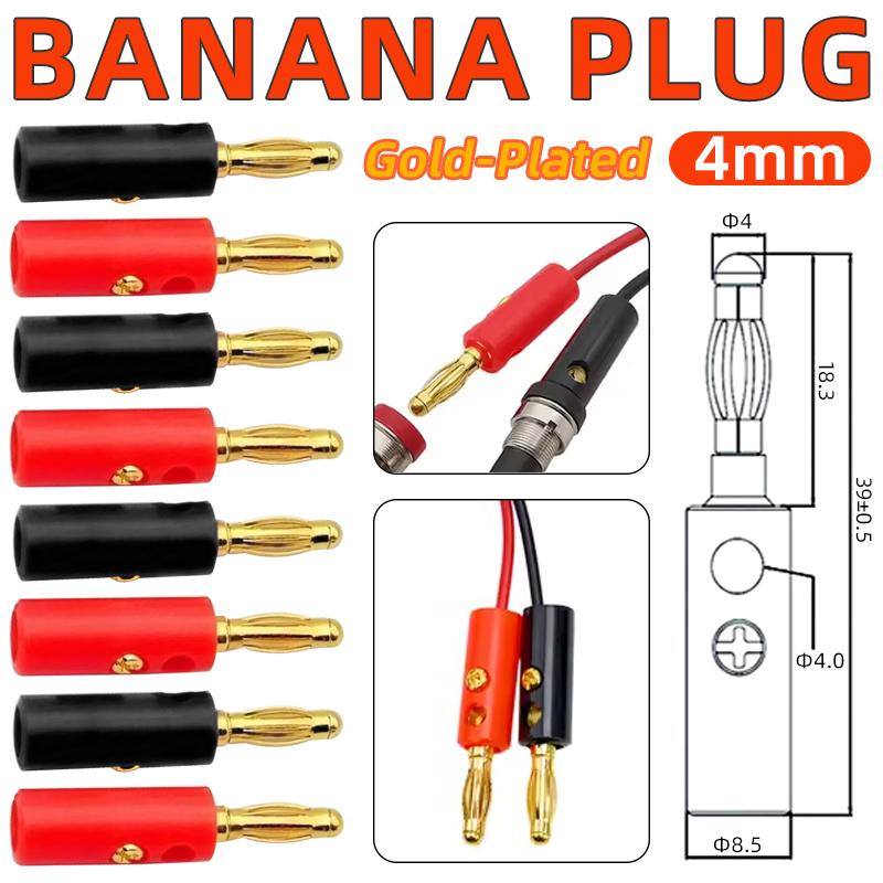 Diy Audio Electronics Projects - 10個入り 4MM バナナプラグソケット端子セット 高導電性コネクター オーディオスピーカーワイヤーコネクター DIY電子プロジェクト用