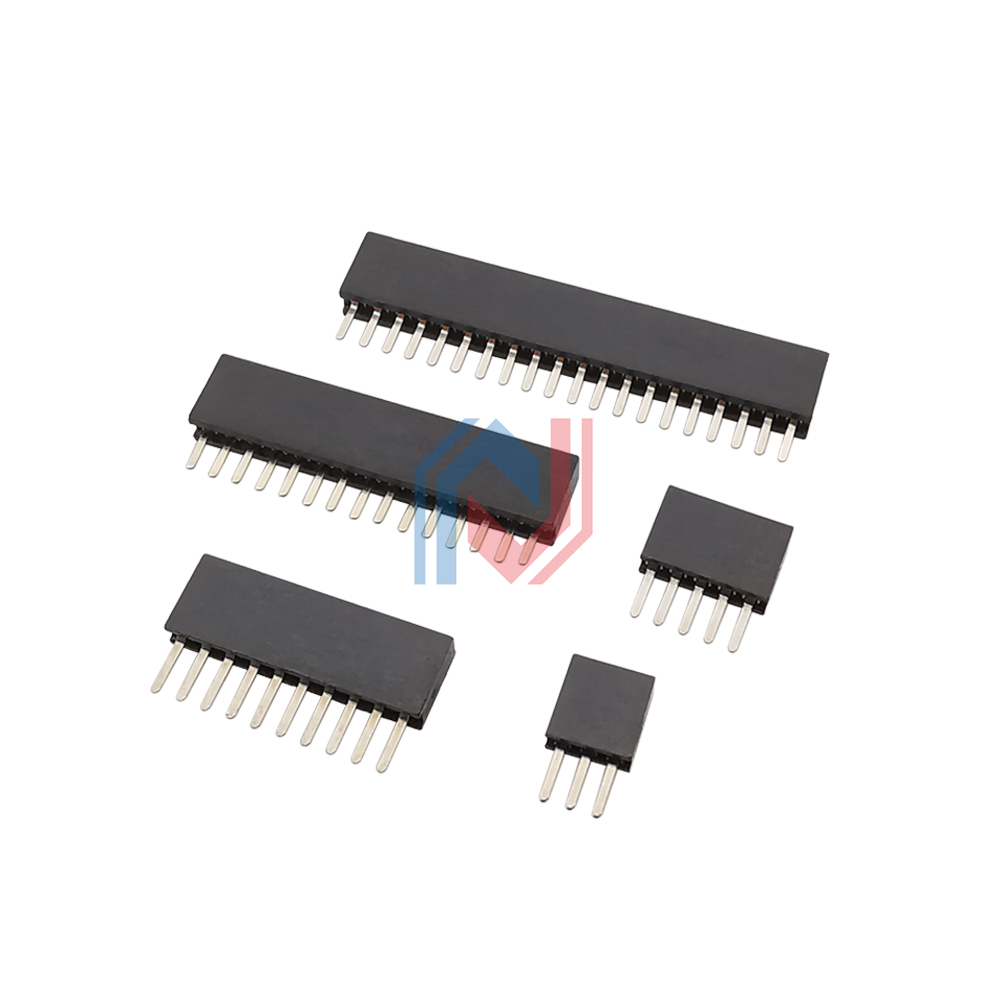 10 ピース/ロット 1.27 ミリメートル単列オスメスプラ - Male Female Header Pin のレビューと価格
