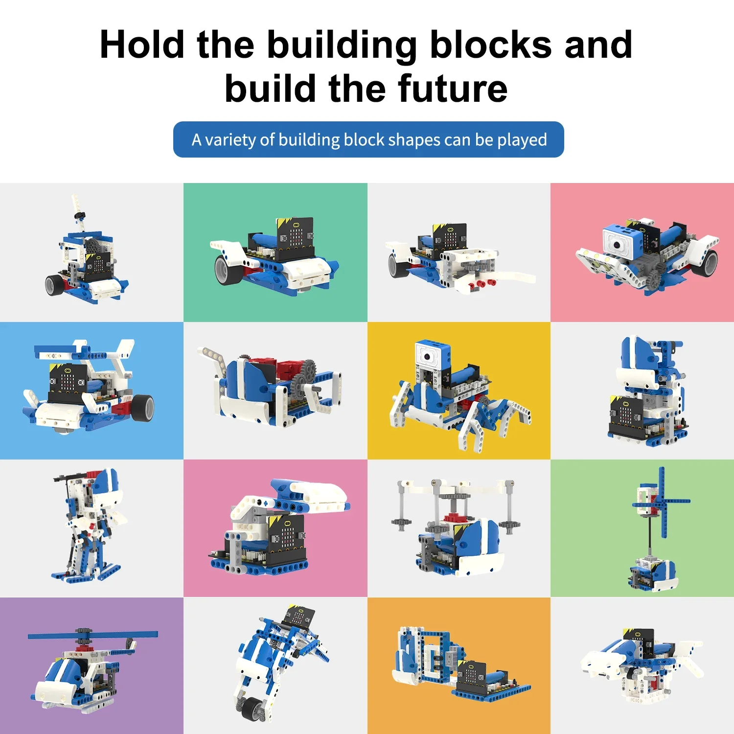 BBC Microbit V2 ビルディングブロックロボット - Diy Electronics のレビューと価格