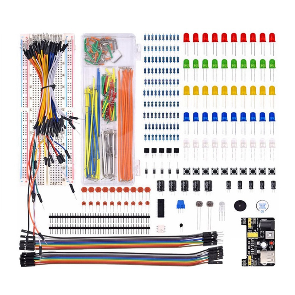 新しいブレッドボードセット電子部品スターターキットプラスチッ - Diy Electronics To Sell のレビューと価格