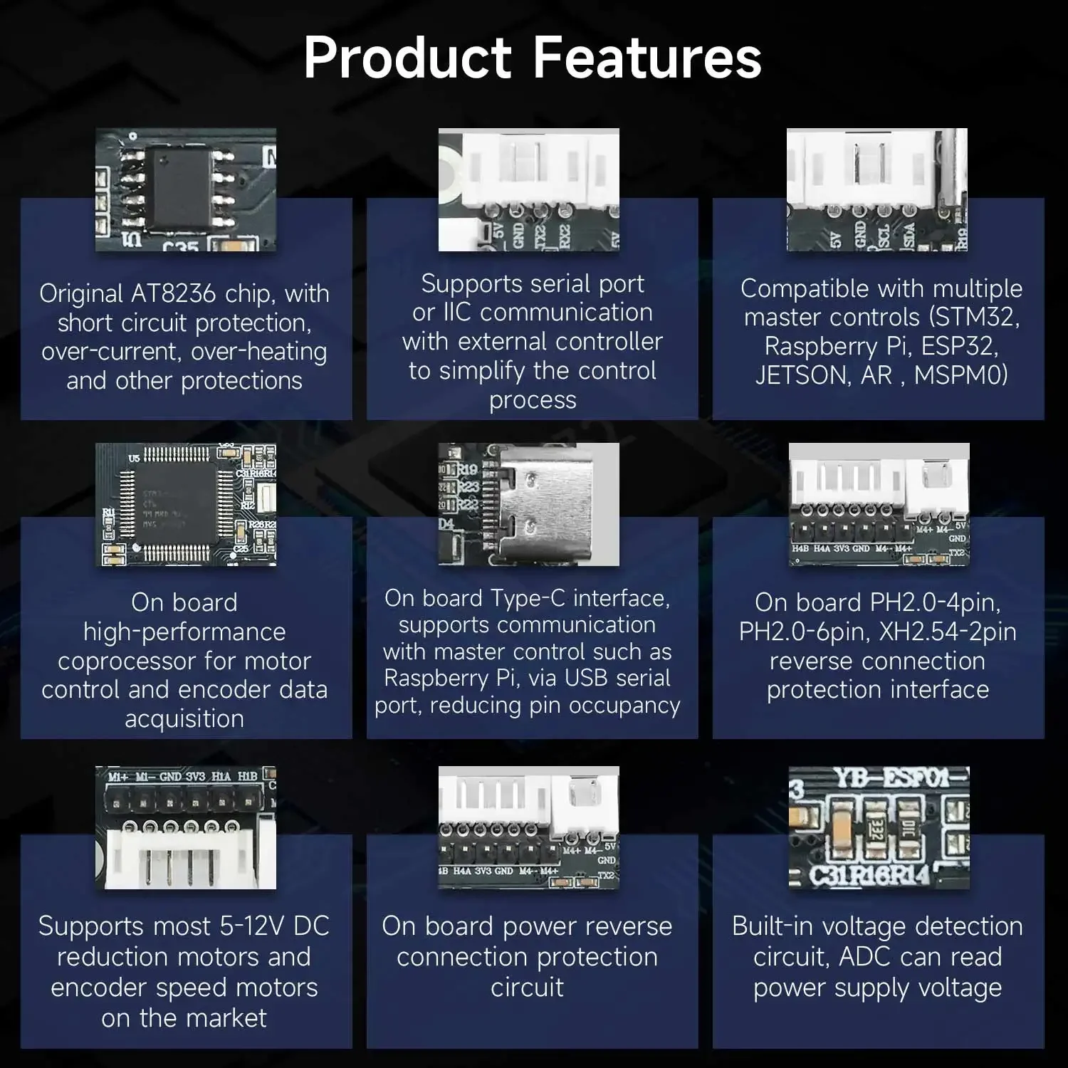 Yahboom 4チャンネルエンコーダモータードライバーモジ - Diy Electronics のレビューと価格