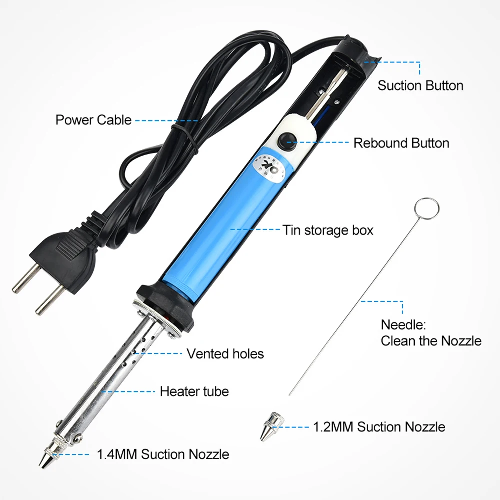 2in1電動はんだ吸取器ペン型はんだごてAC 110V/22 - Desoldering Pump Solder のレビューと価格