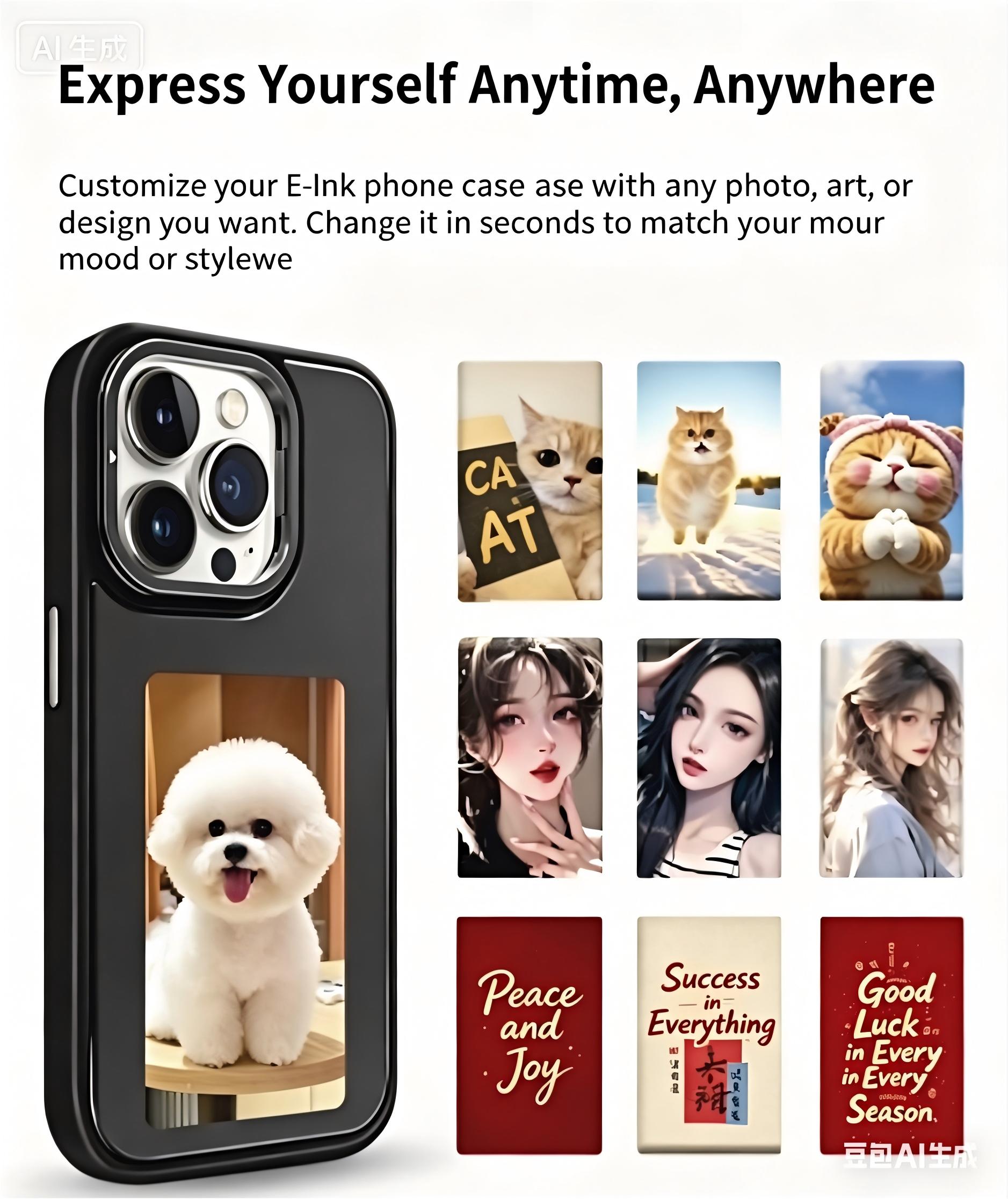 NFCスマートE-inkスマホケース DIY写真表示電子イン - Diy Electronics のレビューと価格