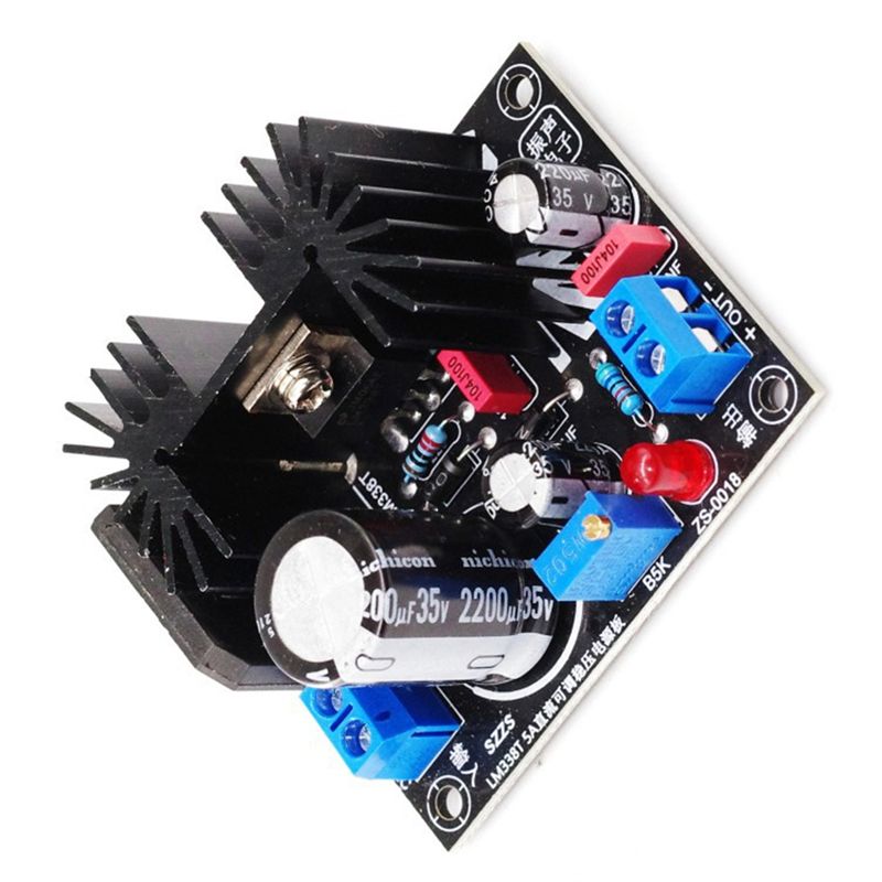 LM338 5A 出力調整可能なリニア安定化電源ボードフィラ - Diy Electronics Board のレビューと価格