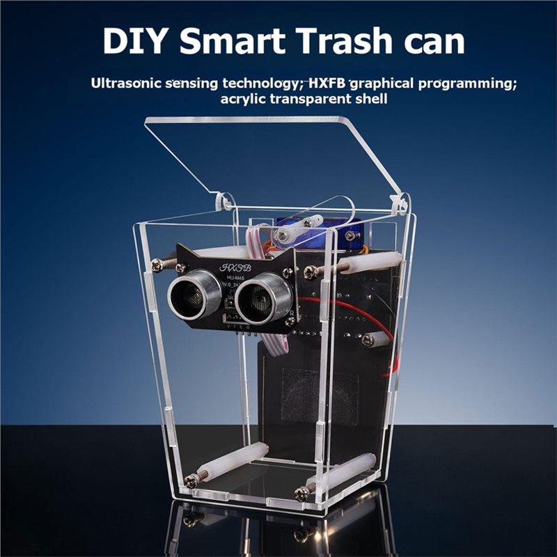 ナノボード超音波自動感知スマートゴミ箱電子DIYキット HX - Diy Electronics To Sell のレビューと価格