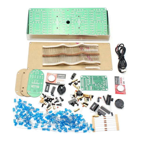 大型スクリーンリモコン時計電子DIYキット、アルミカバーとア - Diy Electronics To Sell のレビューと価格