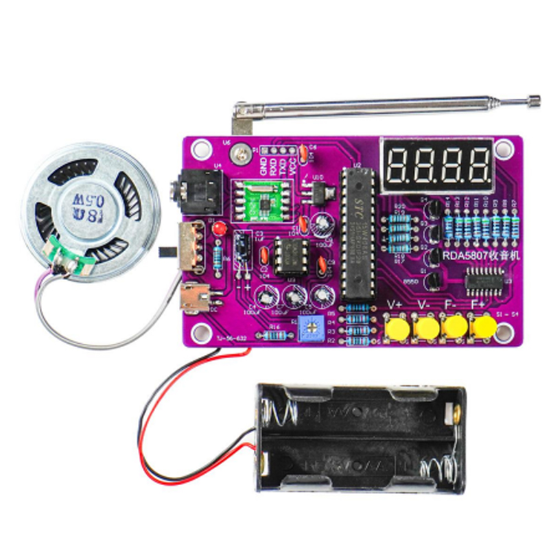 DIY FM ラジオ電子キット 87-108MHz 調整可能 - Diy Electronics Projects のレビューと価格
