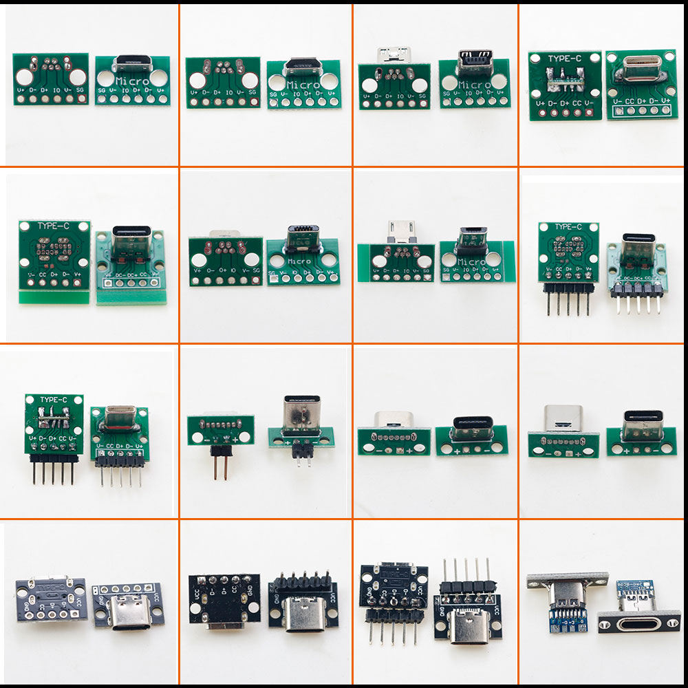 マイクロミニUSB Type-C 2ピン USB 2.0 3 - Male Female Header Pin のレビューと価格