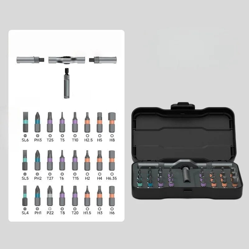 24 in 1ミニラチェットスクリュードライバーセット、磁気 - Diy Electronics Components Kit のレビューと価格