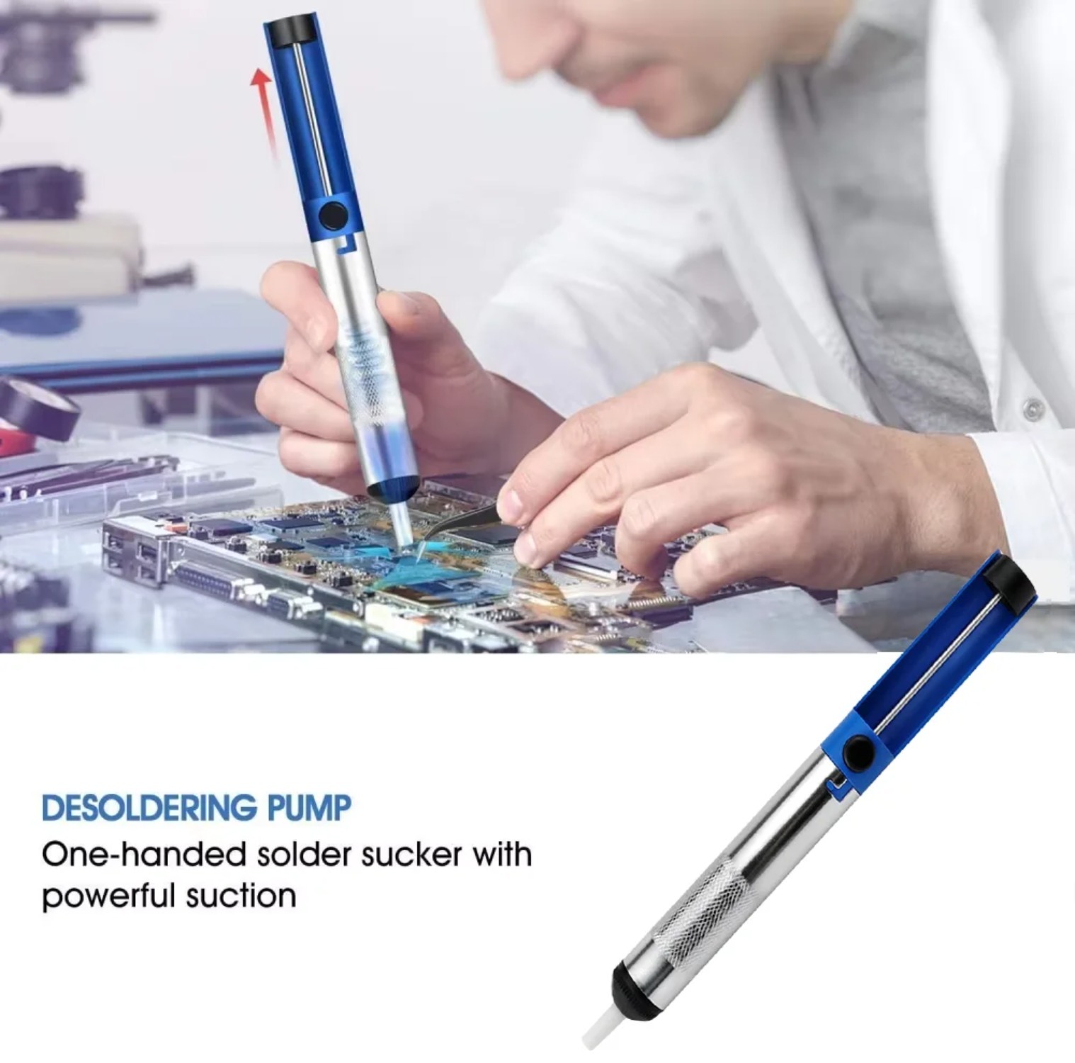 アルミ製金属はんだ吸い取りポンプ、はんだ吸い取りガン、はんだ - Desoldering Pump Solder のレビューと価格