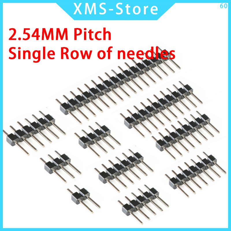 2.54mm シングル列オス PCB ボードピンヘッダーコネ - Male Female Header Pin のレビューと価格