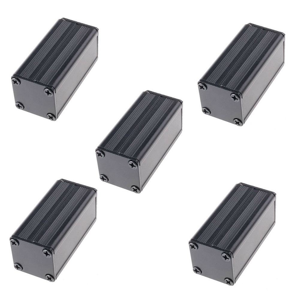 電子プロジェクト用ブラックアルミニウムボックス、5個、diy - Diy Enclosure For Electronics のレビューと価格