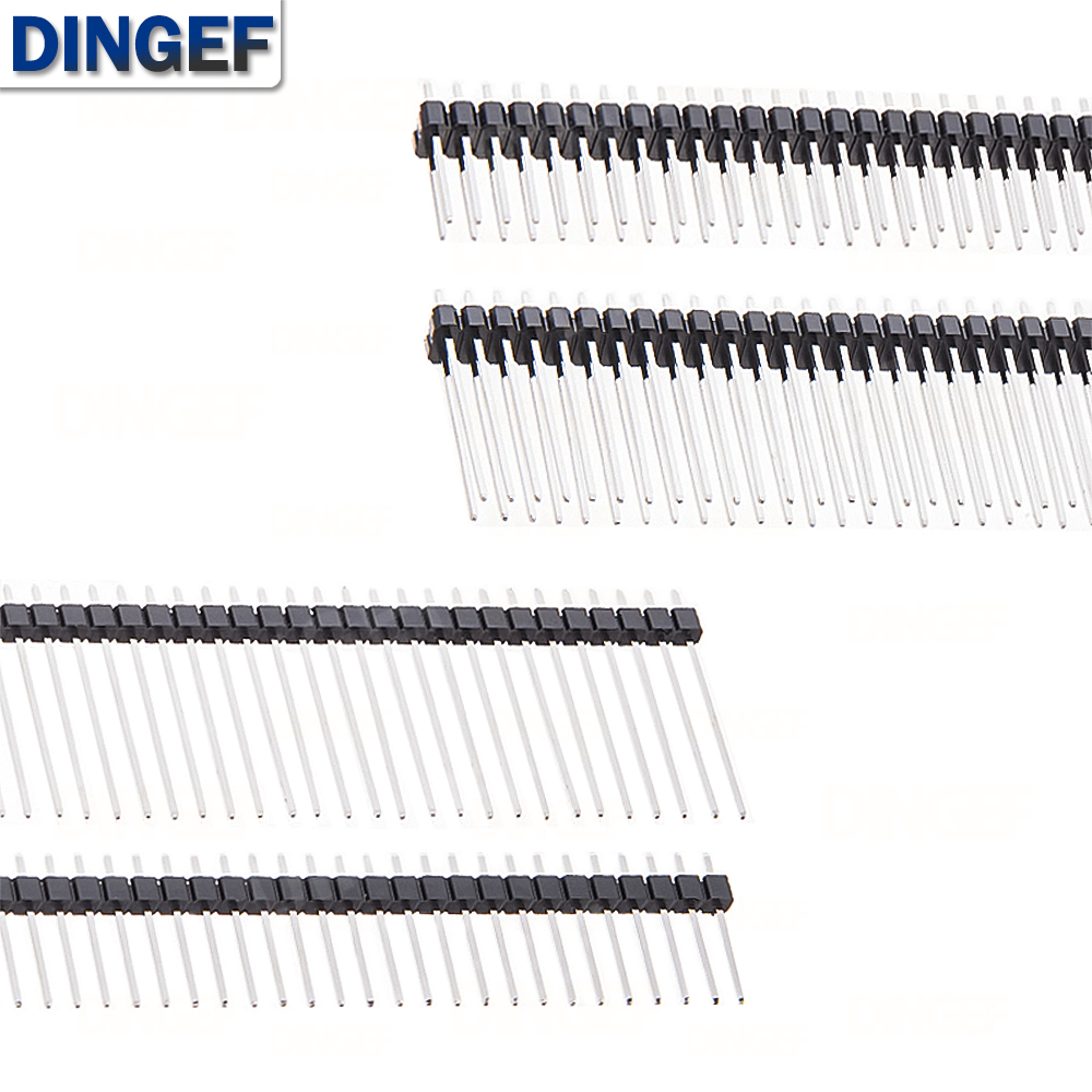 10個入り シングル/ダブル列 オス型 1x40P/2x40 - Male Female Header Pin のレビューと価格