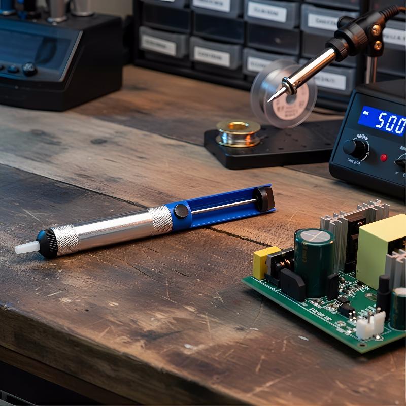 はんだ吸い取りポンプ 1 つの頑丈なアルミニウム金属製はんだ - Desoldering Pump Solder のレビューと価格