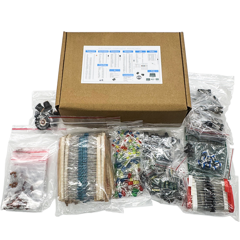 1900個入り電子部品キット コンデンサ、抵抗器、トランジス - Diy Electronics Components Kit のレビューと価格
