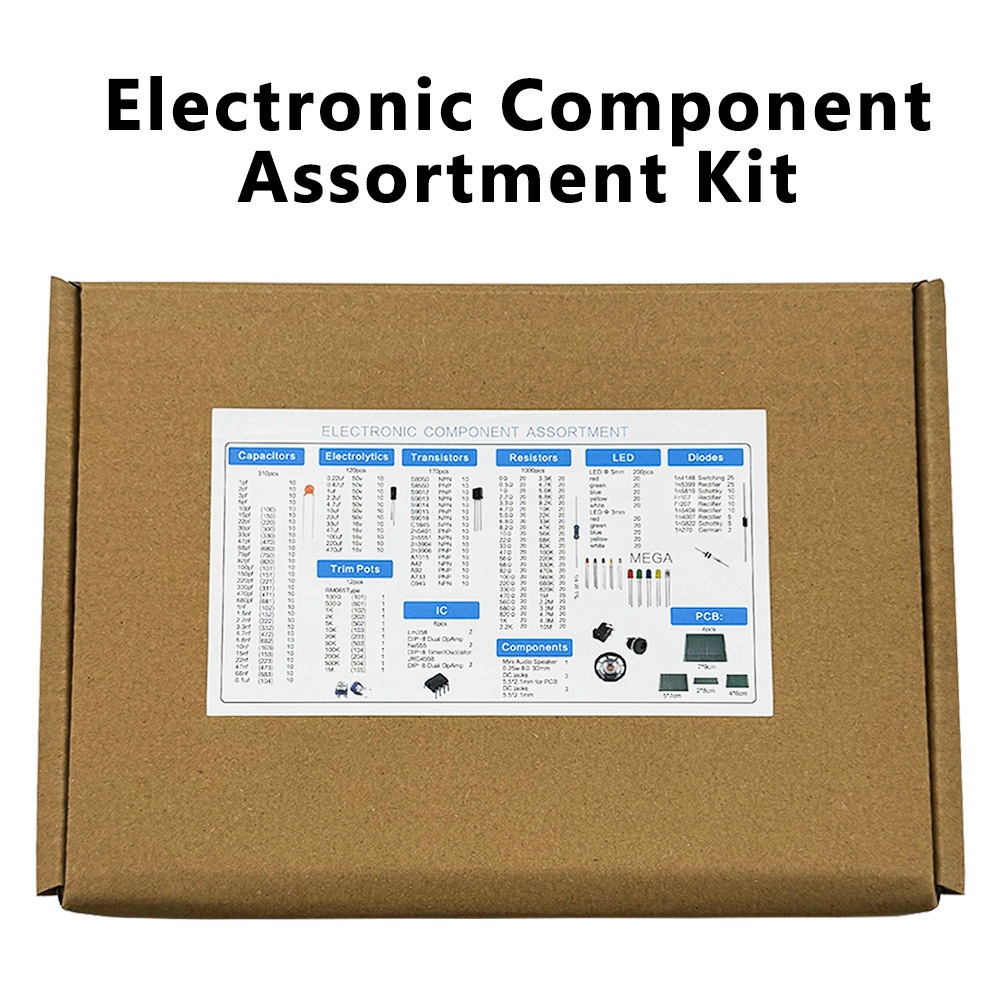 1900個入り電子部品キット コンデンサ、抵抗器、トランジス - Diy Electronics Components Kit のレビューと価格