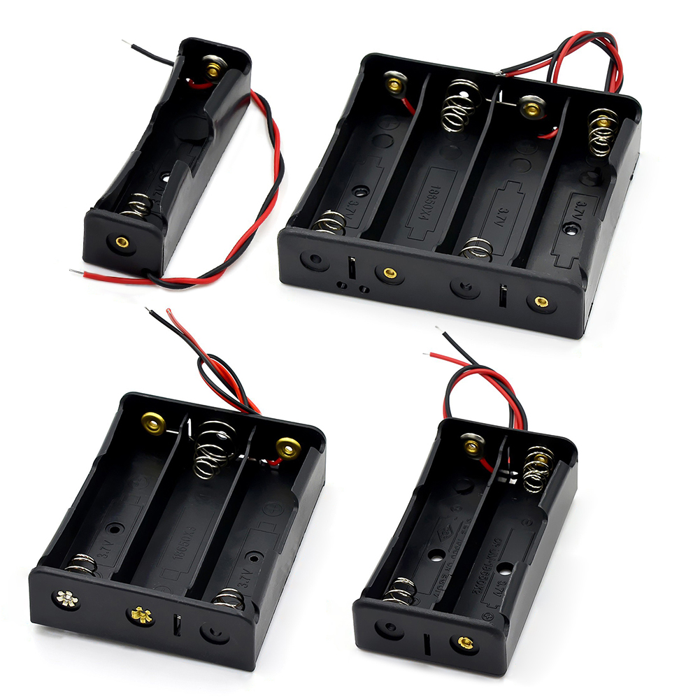 18650バッテリー収納ボックスケース 1 2 3 4スロッ - Diy Electronics Case のレビューと価格