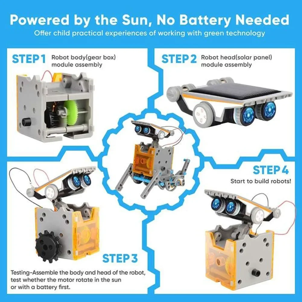 13 in 1 ソーラーロボット科学キット DIY ビルディ - Diy Electronics Components Kit のレビューと価格