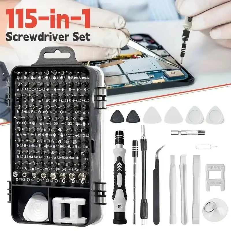 115-in-1精密ドライバーセット（磁気ビット付き）- 携 - Diy Electronics Components Kit のレビューと価格